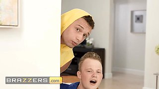 Buxom stepsister share big cock and cum together - Brazzers