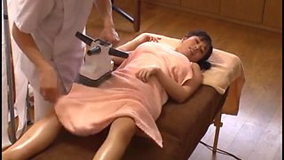 Husband Watches Japanese Wife Get a Naughty Massage - 1