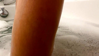 Petite Teen taking shower with her boyfriend