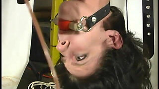 Lili Take Some Punishing Ties on Our Jungle Gym Equiptment