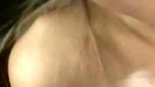 Skinny slut takes big cock deep inside of her