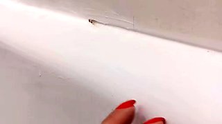 Amateur striptease and Solo masturbation
