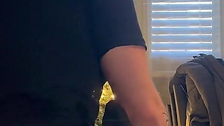 Striptease and Pantyhose Change. Hard Fucking in Ripped Dark Pantyhose