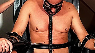 Strict Electro Play on the Chair by German Femdom