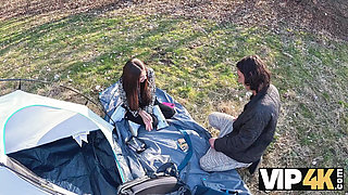 VIP4K. Shy brunette Vanessa Alessia is losing her virginity