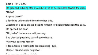 The Neighbor's Visit as the doorbell rang, Jacob was jolted awake from the couch