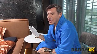 Daddy4k. thin dark haired can’t swim, but can blow and jump on meaty stepdaddy’s cock