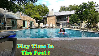 BBW Nurse Vicki Play Time in the Pool with Handsome Harry