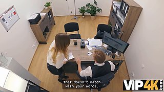 Maya Labeunt loaned her tight pussy to lucky stud in the office