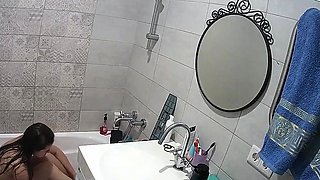 Red haired teen masturbates hidden cam