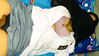 Hot Indonesian Schoolgirl with Big Natural Tits Fucked Hard in Uniform - Homemade Hijab Teen Sex