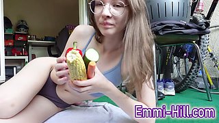 Corn gets me super naughty, but cucumber makes me explode with pleasure