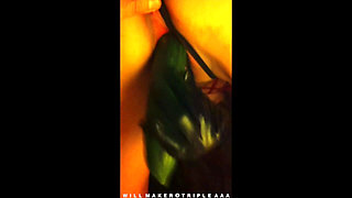 Squirting Homemade Whore Extreme Cucumber Insertions Part Seven - Uncut Clips