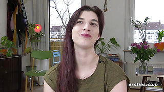Ersties - Jade feels herself, touches herself and comes with feeling