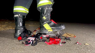 Firefighter crush Toy Fire Truck