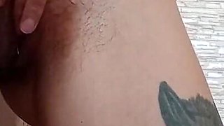 Girl After School Has Fun with Her Tight Hairy Pussy