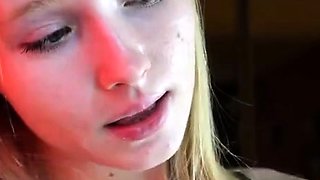 blonde teen pregnant girl has her pussy masturbated