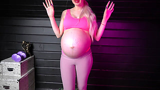 Pregnant Sport Coach and Labors on the Last Weeks