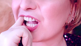 Arya Grander's spandex glove ASMR for the ultimate dentist fetish experience