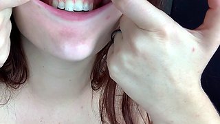 Redhead teen solo anal masturbation with sex toy