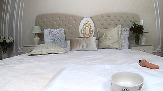 Sexy teen ebony solo toy masturbation
