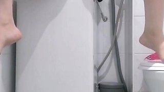 Piss on self, self anal fisting, extreme anal dildo