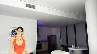 Big boobs milf masturbates with her dildo