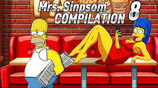 Slutty Cuckold Wife COMPILATION. Cartoon, Simpson Parody