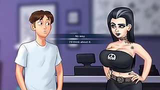Dick, sexy female moaning, summertime saga