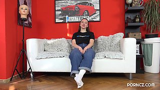 Chubby Sara hot first porn scene