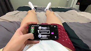 Big-titted arab MILF Jerks Off huge dick