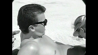 Crystal Wilder Fucked Hard on the Beach by Two Big Cocks