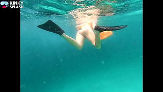 Snorkel Slut in Paradise - Underwater Flash & Naughty Tease