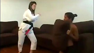 Karate training on slave 2