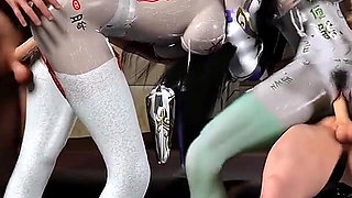 Threesome Pixel Passion: 3D Girl Fantasy - 3D Animation Hentai