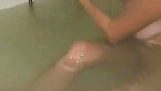 A Girl Is Bathing in a Jacuzzi