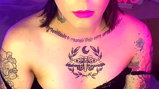 A handcuffed handjob