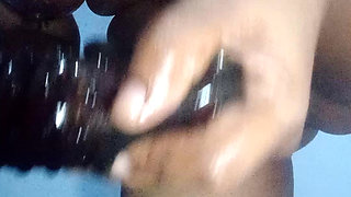 Srilankan Girl Riding Dildo