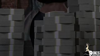 Big Tit Supervillain Fucked Hard By Monster Cock - Huge Tits, Blowjob, Hentai