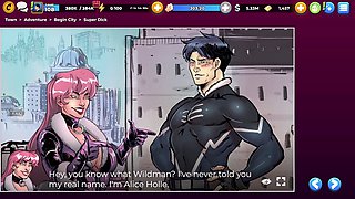 Uncensored gaming adventure with big ass ebony beauty in deep-throat and anal action