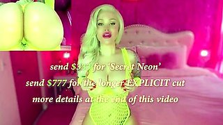 Violet Doll - Neon Fishnet Body Worship