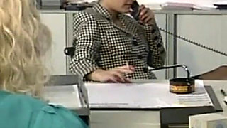 In the Office the Boss Catches Me