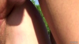 American Hair MILF Gloria Outdoor Sex