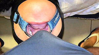Pregnant Woman Taking Dick Deep Throat Until Drinking Milk
