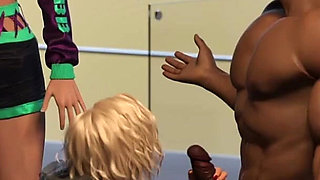Hotwife #27 - Horny Slut Wife Sucks Huge BBC in the Gym - 3D Cuckold Porn Game