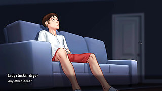 step sister and anon make hot seen in summertime saga part