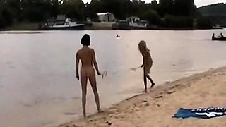 Teen girls on nude beach