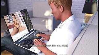 Anna - Exciting Affection by Deepsleep Games - Threesome with 2 Old Guys with Nice Cocks, Getting Interested About Anal Sex 15