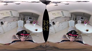 Halloween Costume Surprise Turning In A Surprise Sex On The Kitchen Table - AmateurCouplesVR