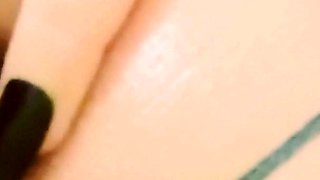 My Horny Wife Oiling Her Ass in the Gym Locker Room.